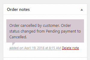 Order Notes